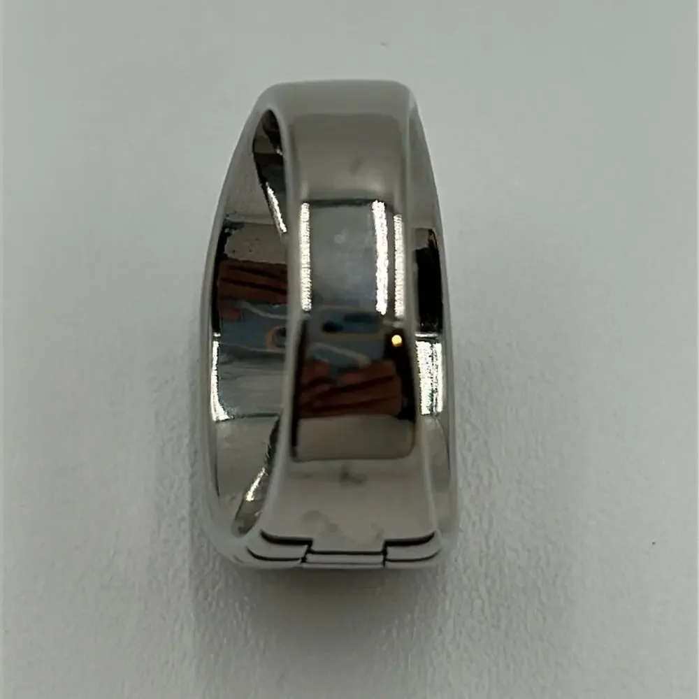 Green Color Cubic Zirconia Handmade Men's Ring Size 11.5 NWT